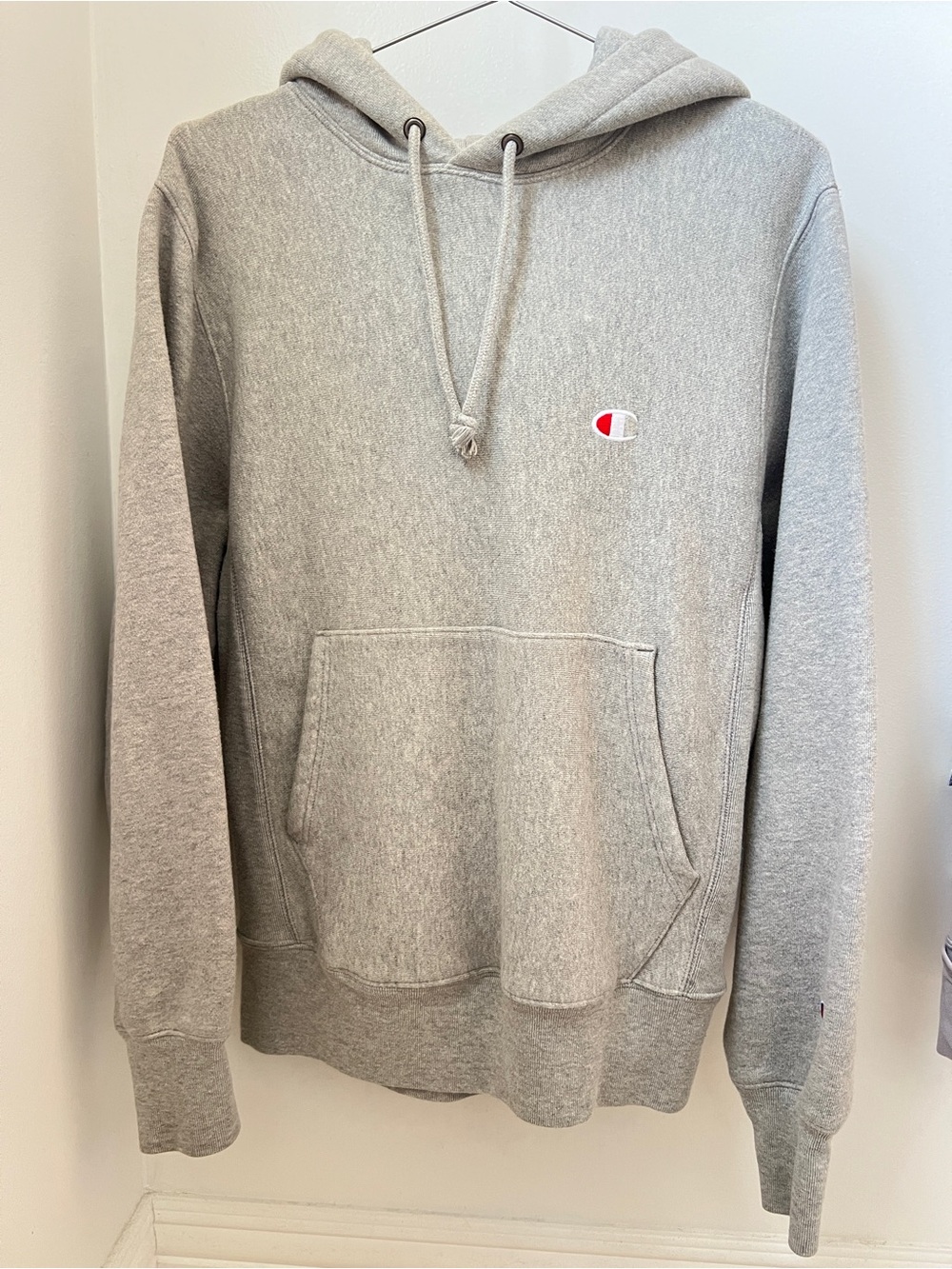 Champion Light Gray Reverse Weave Hoodie